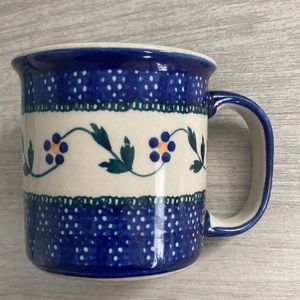 Beautiful polish pottery mug